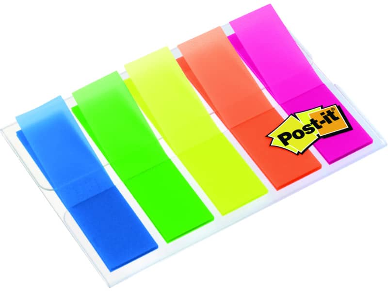 Segnapagina removibili Post-it® Index Mini full color con dispenser fluo assortiti  Confezione da 100 - 683-HF5EU