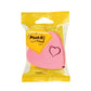 Foglietti riposizionabili colorati Post-it® Notes cubo sagomato cuore 250 ff - 2007H