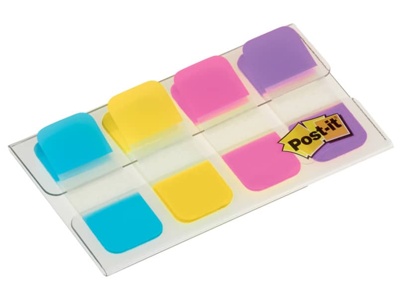 Segnapagina removibili Post-it® Index Strong Mini assortiti 4 blocchetti da 10 - 676-AYPV-EU