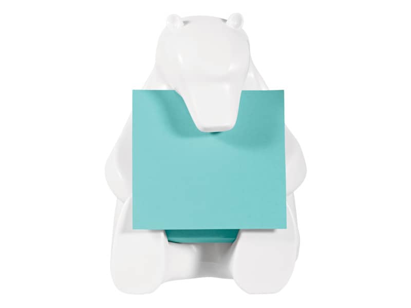Dispenser foglietti adesivi Post-it® Z-Notes Orso conf. dispenser + 1 ricarica - BEAR-330