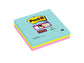 Foglietti riposizionabili Post-it® Super Sticky Miami a righe assortiti conf. 3 blocchetti da 70 ff - 675-3SSMIA