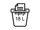 Distruggidocumenti uso personale FELLOWES Powershred® 11C - P-3 - 18 L taglio a frammento 4x52 mm - 4350201