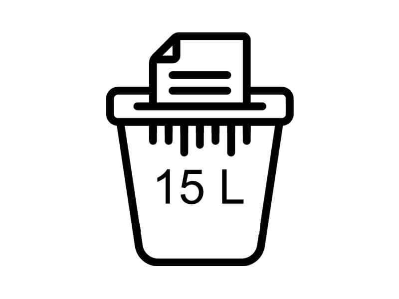 Distruggidocumenti uso personale FELLOWES Powershred® P-28S - P-2 -15 L taglio a strisce 6 mm - 4710101