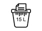 Distruggidocumenti uso personale FELLOWES Powershred® 21Cs P-3 - 15 L taglio a frammento 4x52 mm - 4360201