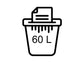 Distruggidocumenti uso frequente FELLOWES Powershred 225Ci P-4 60 L taglio a frammento 4x38 mm - 4622003