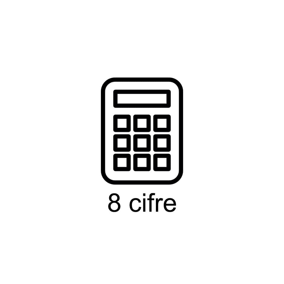 Calcolatrice tascabile SHARP con display a 8 cifre bianco SH-EL233SB
