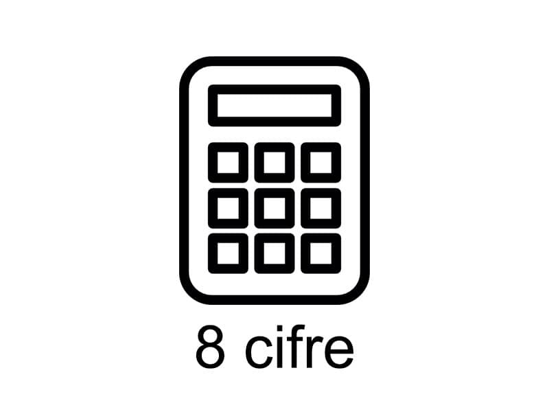Calcolatrice tascabile SHARP con display a 8 cifre bianco SH-EL233SB