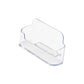 Portabiglietti da visita Q-Connect in polistirene 110x70x31 mm max 60 biglietti trasparente - KF04182