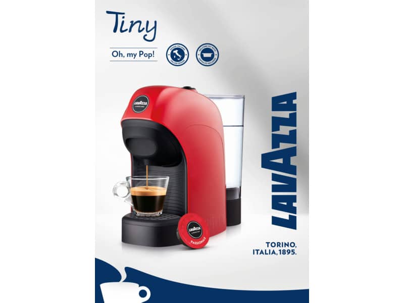 Macchina caffè espresso A Modo Mio Tiny rosso 18000191