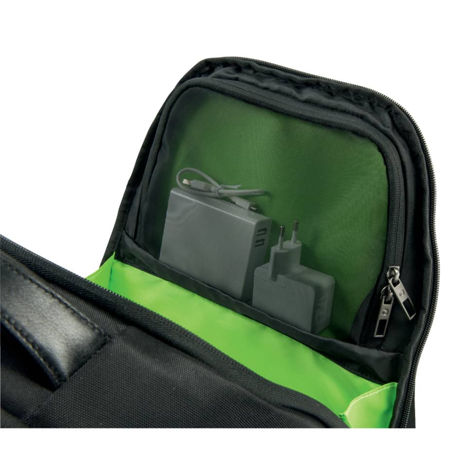 Zaino portacomputer Leitz Smart Traveller 13,3" poliestere 2 scomparti nero - 60870095