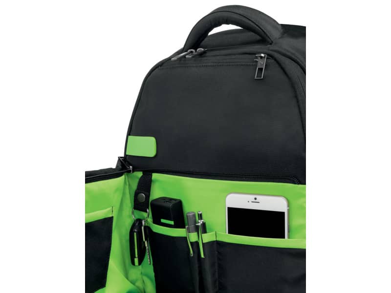 Zaino portacomputer Leitz Smart Traveller 13,3" poliestere 2 scomparti nero - 60870095