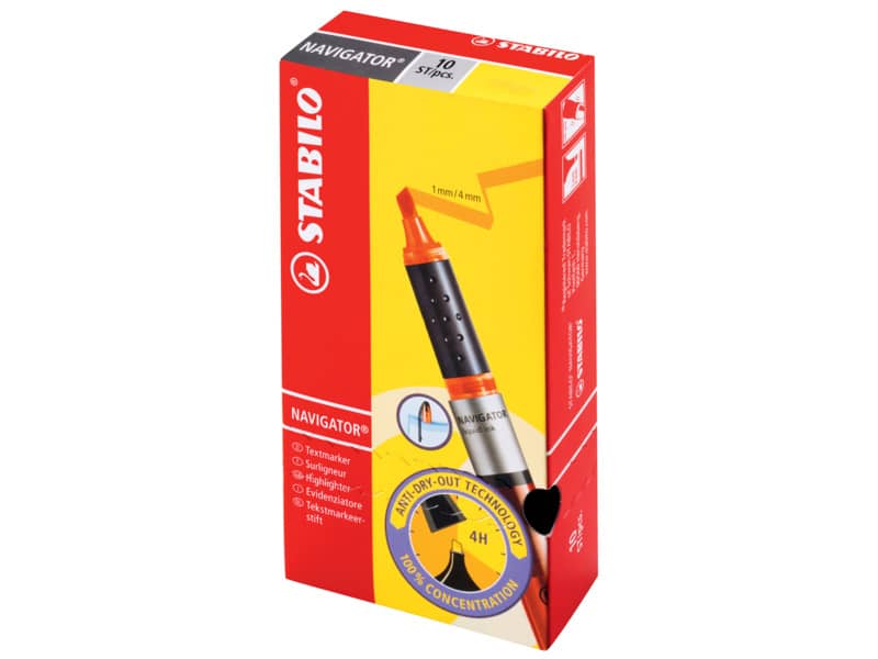 Evidenziatore Stabilo Navigator 1-4 mm giallo 545/24