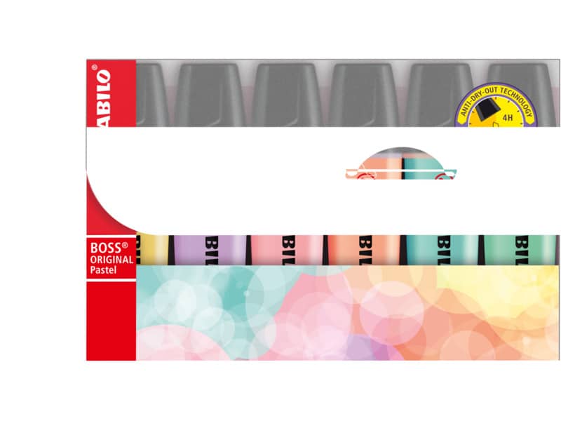 Evidenziatori Stabilo Boss Original Pastel 2-5 mm assortiti astuccio da 6 - 70/6-2