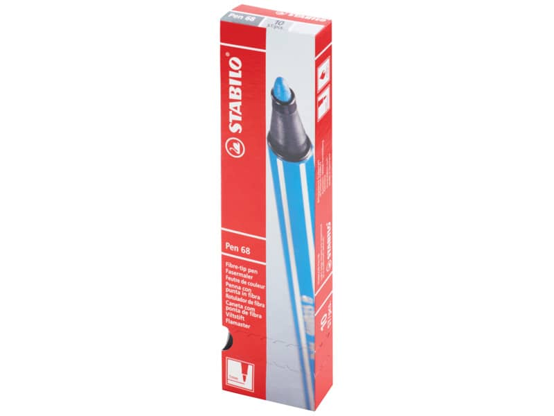 Pennarello Stabilo Pen 68 1 mm  rosso scuro - 68/50