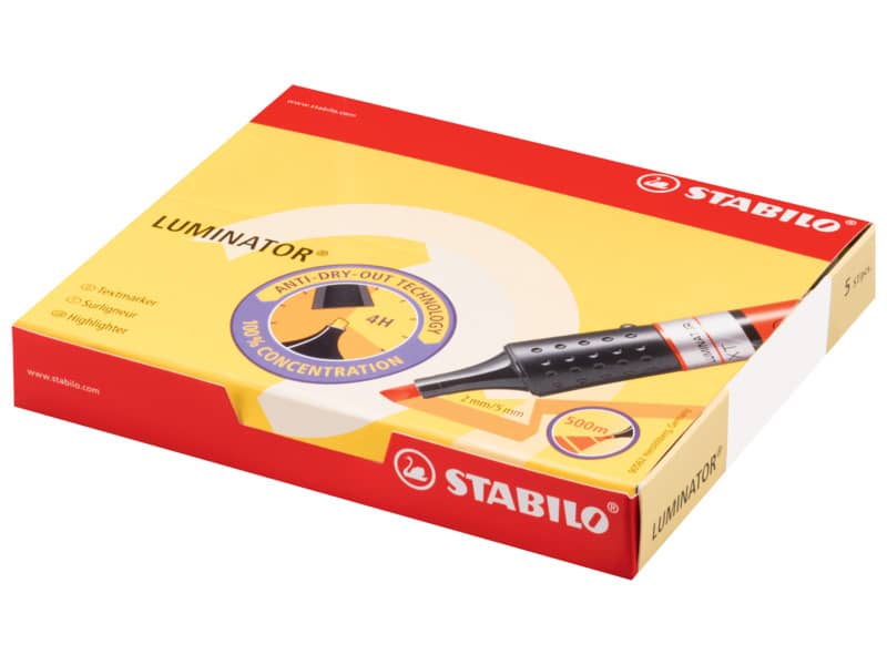 Evidenziatore Stabilo Luminator 2-5 mm rosso 71/40