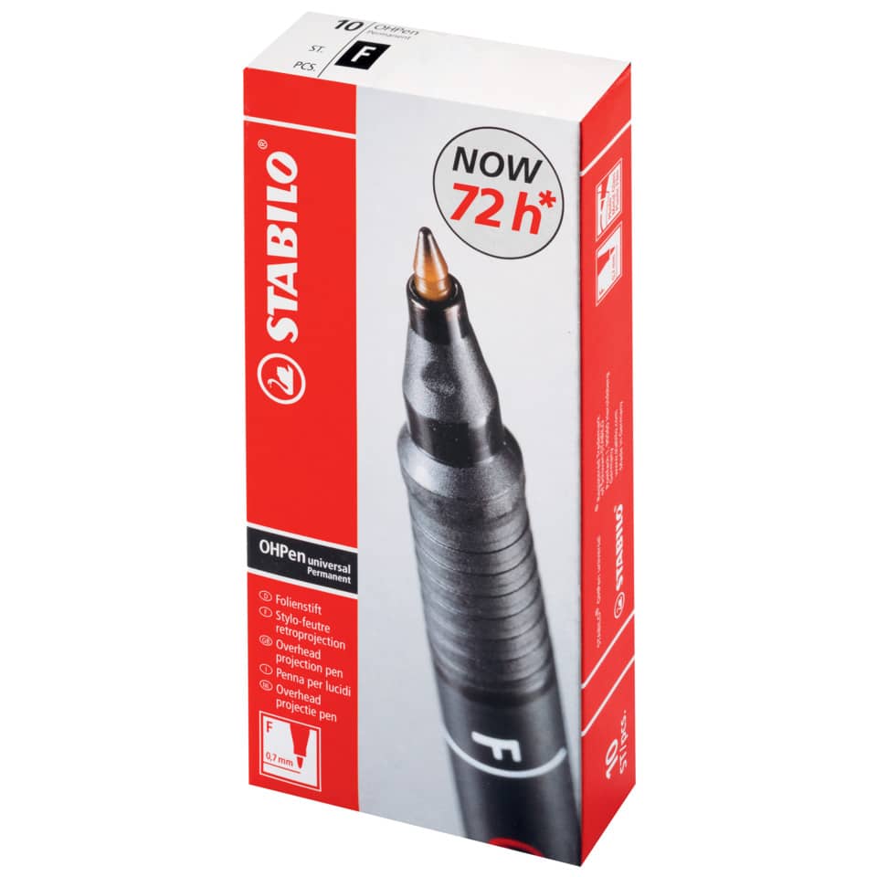 Penna Stabilo OHPen universal Fine (F) 0,7 mm nero 842/46