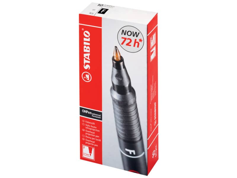 Penna Stabilo OHPen universal Fine (F) 0,7 mm nero 842/46
