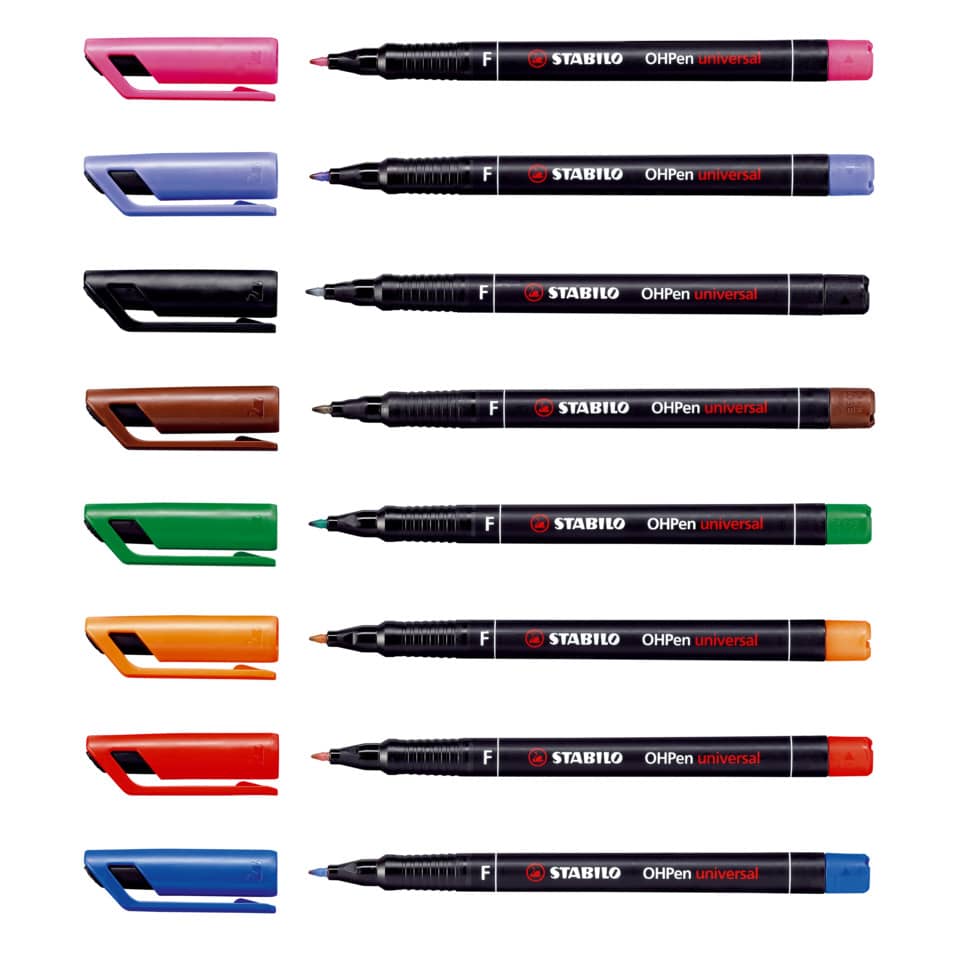 Penna Stabilo OHPen universal Fine (F) 0,7 mm rosso 842/40