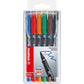 Penne Stabilo OHPen universal Medio (M) 1 mm assortiti astuccio da 6 - 843/6