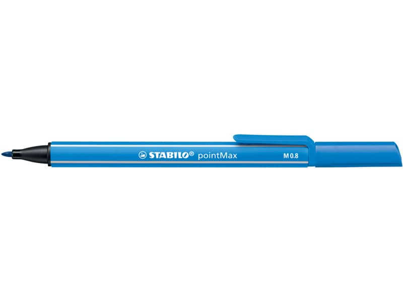 Fineliner Stabilo pointMax 0.8 mm blu oltremare - 488/32