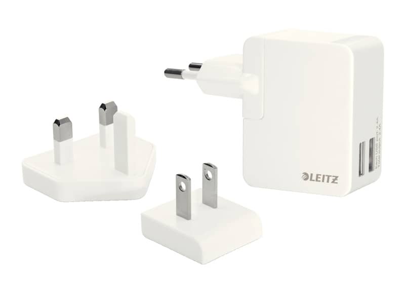 Caricatore da muro Universale con 2 porte USB - 12W Leitz bianco 65200001