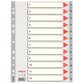 Divisori per rubrica Esselte A4 PPL numerica 1-12 100106