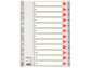 Divisori per rubrica Esselte A4 PPL numerica 1-12 100106