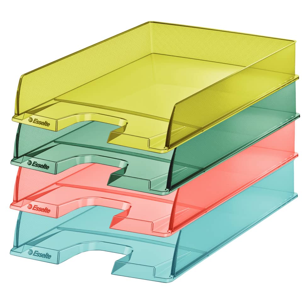 Vaschetta portacorrispondenza Esselte Colour'Ice polistirolo A4 assortiti 626276