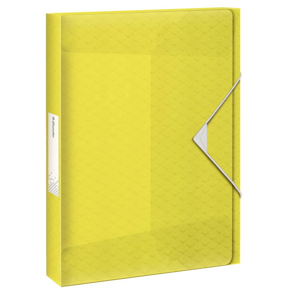 Cartella portaprogetti Esselte Maxi Colour'Ice polipropilene goffrato giallo A4 dorso 40mm - 626262