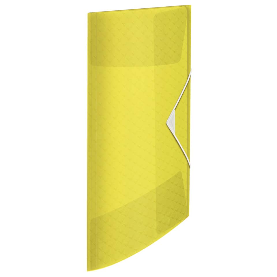 Cartella a 3 lembi Esselte Colour'Ice PP goffrato A4 giallo 626220
