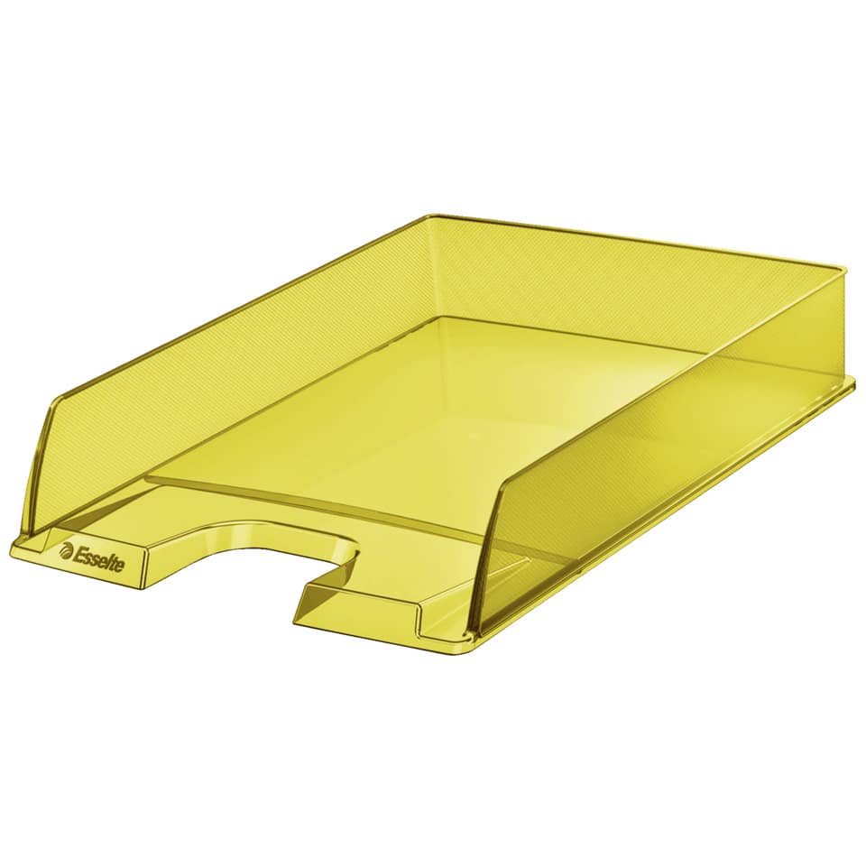 Vaschetta portacorrispondenza Esselte Colour'Ice polistirolo A4 giallo trasparente - 626272