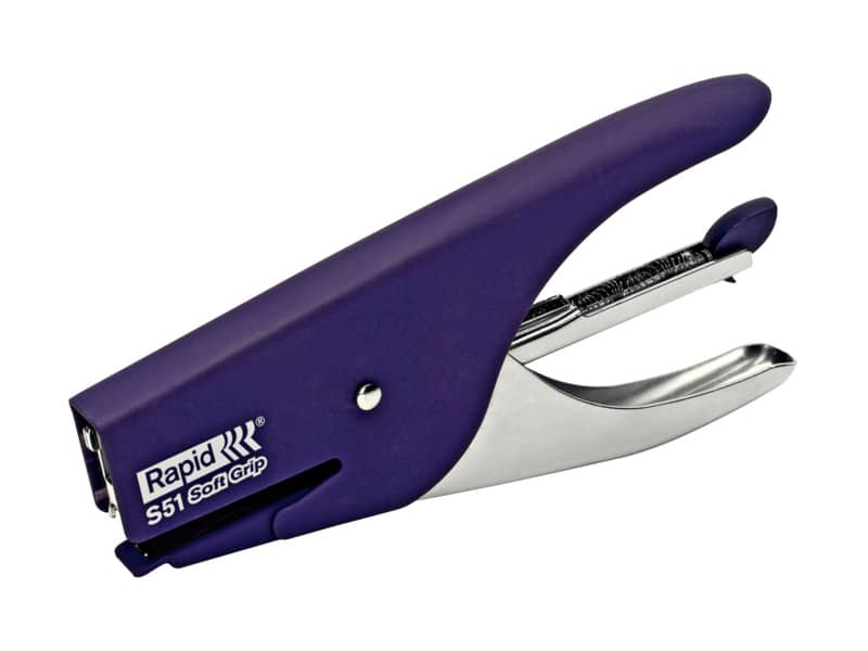 Cucitrice a pinza Rapid S51 SUPREME Soft Grip fino a 15 fogli viola 10538741