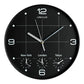 Orologio da parete al quarzo UNILUX On Time con 4 fusi orari Ø 30,5 cm nero 400094567