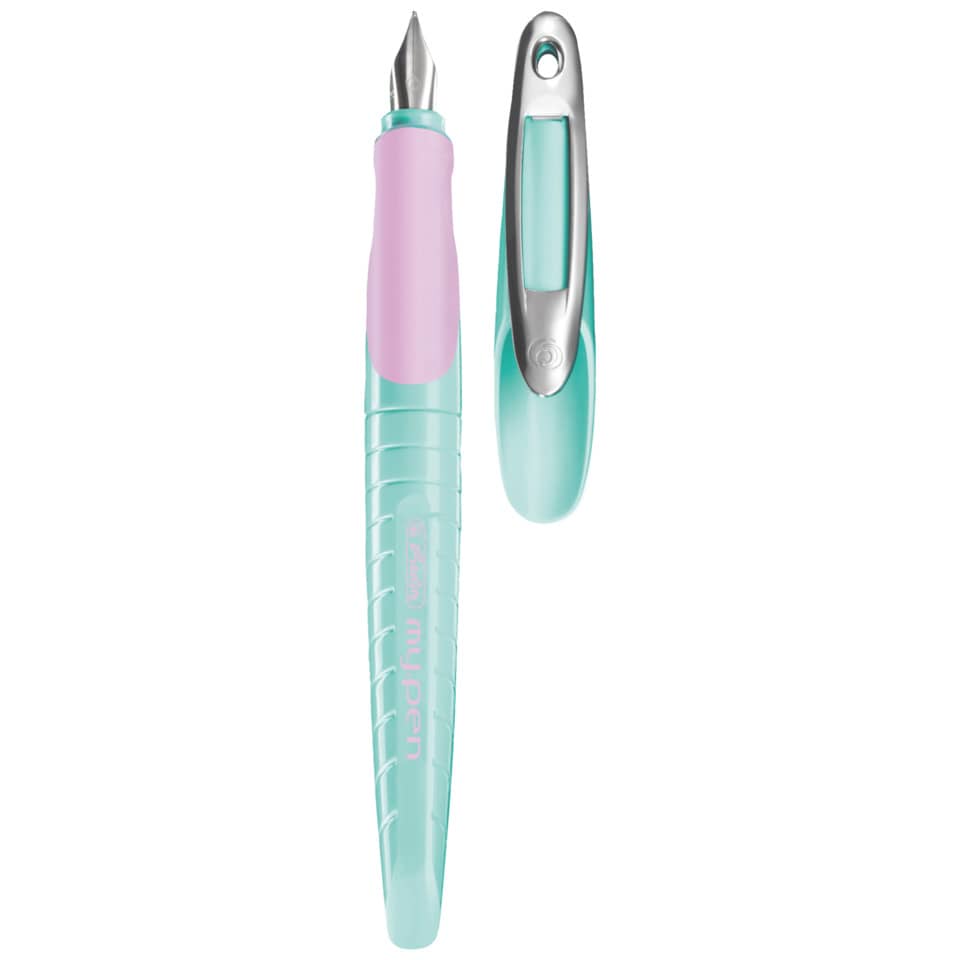 Penna stilografica Herlitz My.pen M menta/viola 10999753