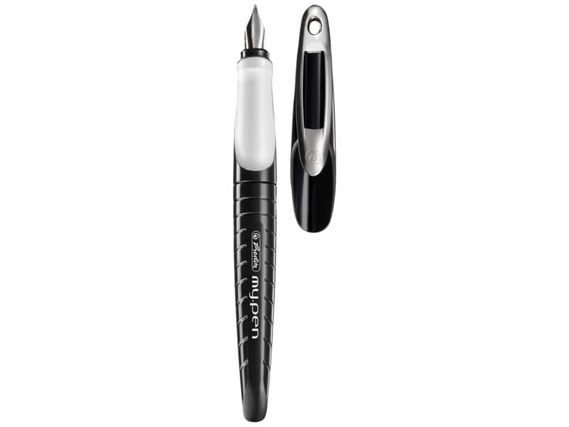 Penna stilografica Herlitz My.pen M bianco/nero 10999746