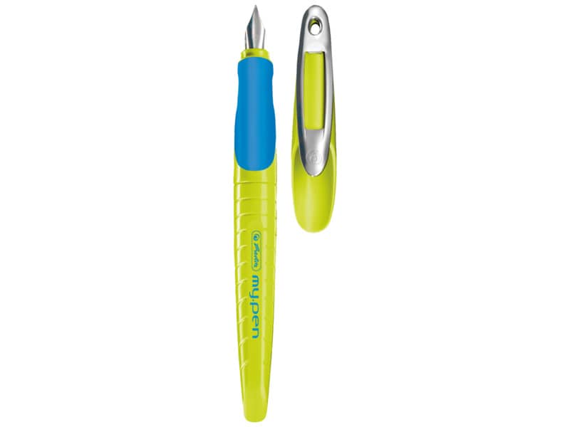 Penna stilografica Herlitz My.pen M giallo/blu 10999779