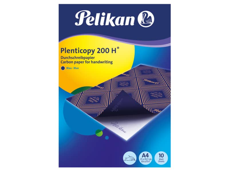 Carta da ricalco Pelikan Plenticopy 200H blu confezione 10 fogli - 434738