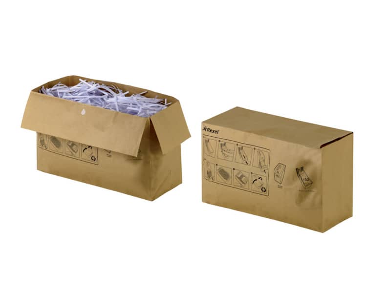Sacchetti riciclabili per distruggidocumenti Rexel 70 L conf. da 50 - 2102442