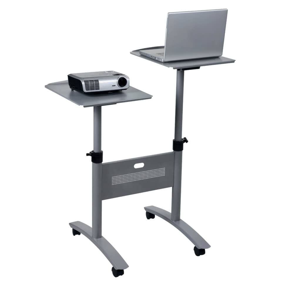 Carrello proiezione Multimediale Nobo Twin - Piattaforma doppia argento 1900791