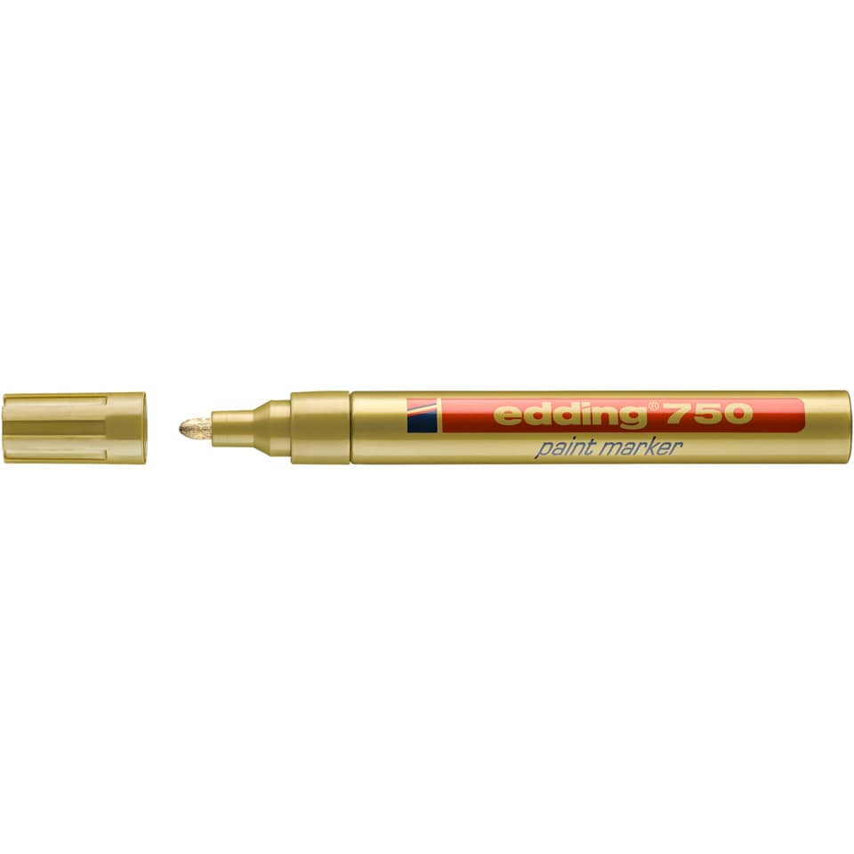 Marcatore a vernice edding 750 punta conica 2-4 mm oro 4-750053