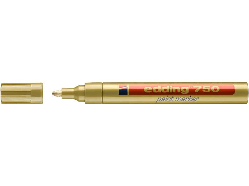 Marcatore a vernice edding 750 punta conica 2-4 mm oro 4-750053