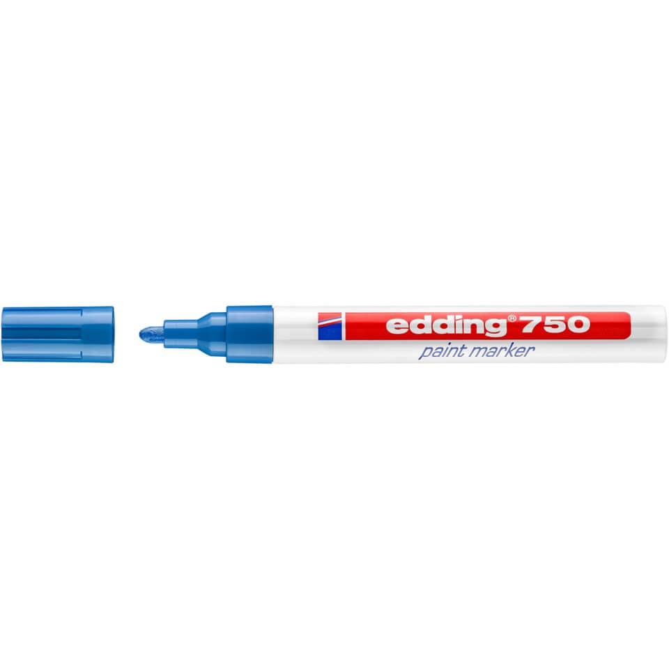 Marcatore a vernice edding 750 punta conica 2-4 mm blu 4-750003
