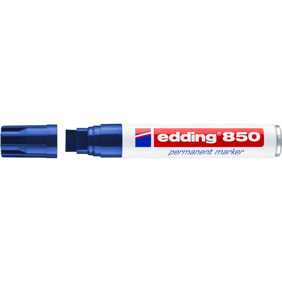 Marcatore permanente edding 850 punta scalpello 5-15 mm blu 4-850003