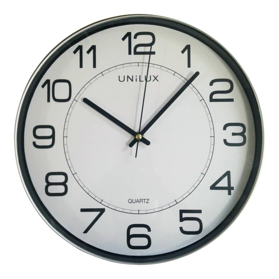 Orologio da parete magnetico al quarzo UNILUX Magnet Ø 30,5 cm grigio metallizzato - 400094406