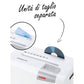 Distruggidocumenti uso moderato HSM Shredstar S10 - P-2 - 18 L - taglio a strisce 6 mm - bianco/argento - 1042121