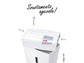 Distruggidocumenti uso moderato HSM Shredstar S10 - P-2 - 18 L - taglio a strisce 6 mm - bianco/argento - 1042121