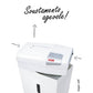 Distruggidocumenti uso moderato HSM Shredstar S10 - P-2 - 18 L - taglio a strisce 6 mm - bianco/argento - 1042121