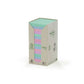 Foglietti Post-it® Notes carta riciclata 76x76mm assort pastello Torre da 16 blocchetti da 100 ff - 654-1RPT