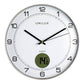 Orologio da parete UNILUX Tempus con termometro digitale Ø 30,5 cm grigio metallizzato - 400094592