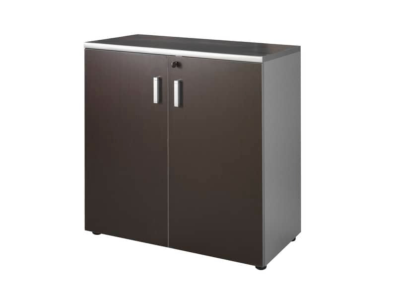 Coppia ante mobile basso Frensy Spirit 90x90 cm wengé USPWAT99
